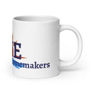 White glossy mug